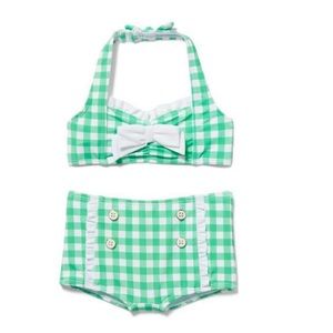 Janie and Jack Gingham Bikini Size 8 EUC